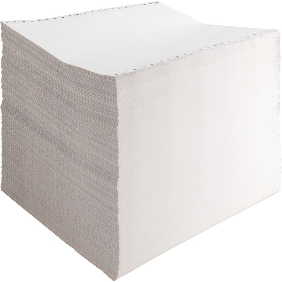 Sparco Blank Perforated Carbonless Paper - Letter - 8 1/2" x 11" - 15 lb Basis Weight - 157 / Carton - Perforated - White - 
