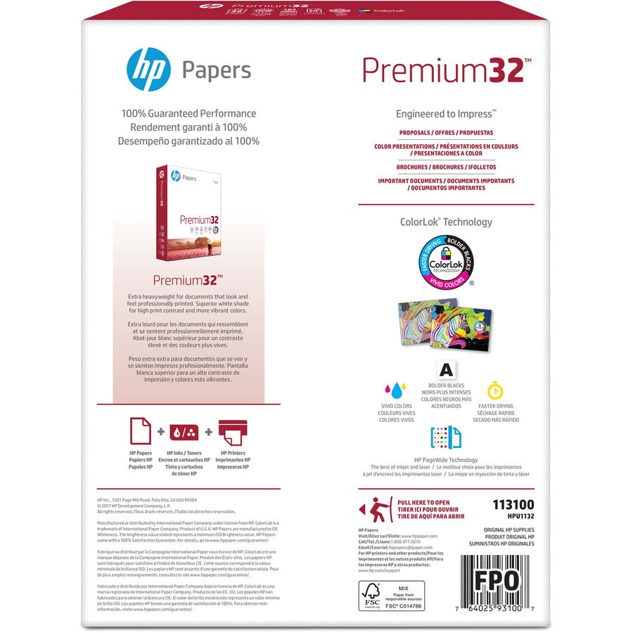Premium Choice LaserJet Paper, 100 Bright, 32 lb Bond Weight, 8.5 x 11, Ultra White, 500/Ream