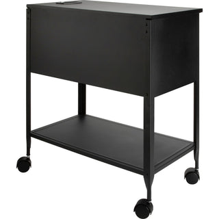 Lorell Standard Mobile File - 4 Casters - x 13.5" Width x 24.8" Depth x 28.3" Height - Black - 1 Each
