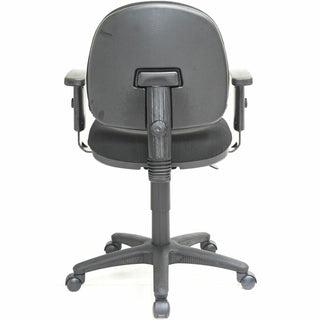 Lorell Millenia Series Pneumatic Adjustable Task Chair - Black Seat - Black Back - 1 Each