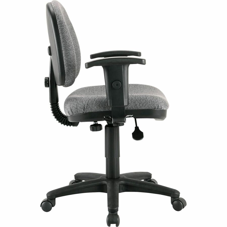 Lorell Millenia Series Pneumatic Adjustable Task Chair - Gray Seat - 1 Each