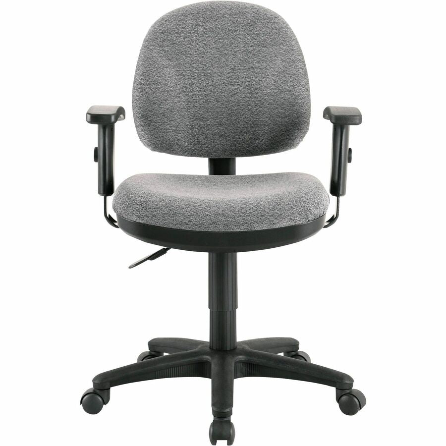 Lorell Millenia Series Pneumatic Adjustable Task Chair - Gray Seat - 1 Each