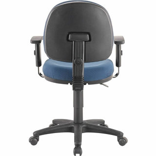 Lorell Millenia Series Pneumatic Adjustable Task Chair - Blue Seat - 1 Each