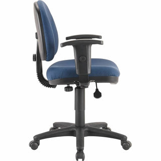 Lorell Millenia Series Pneumatic Adjustable Task Chair - Blue Seat - 1 Each