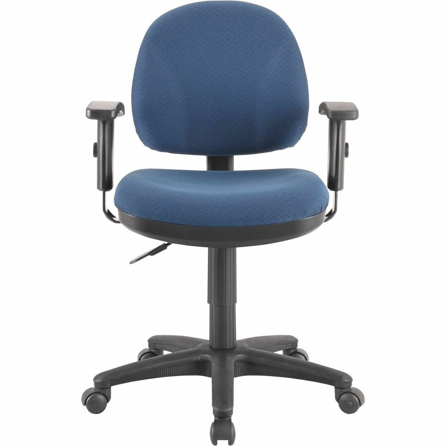 Lorell Millenia Series Pneumatic Adjustable Task Chair - Blue Seat - 1 Each