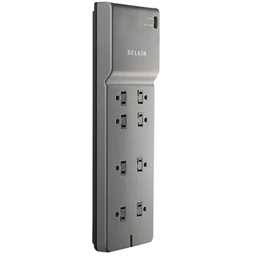 Home/Office Surge Protector, 8 AC Outlets, 6 ft Cord, 3,390 J, White