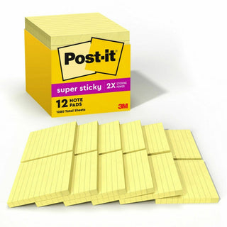 Pads in Canary Yellow, Cabinet Pack, Note Ruled, 4" x 4", 90 Sheets/Pad, 12 Pads/Pack