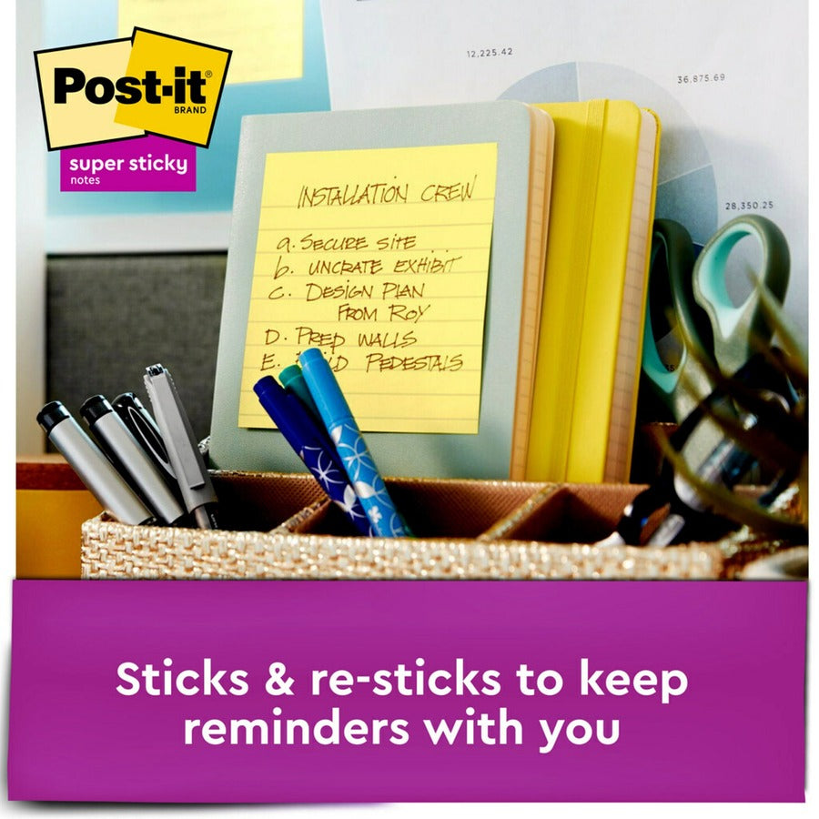 Pads in Canary Yellow, Cabinet Pack, Note Ruled, 4" x 4", 90 Sheets/Pad, 12 Pads/Pack