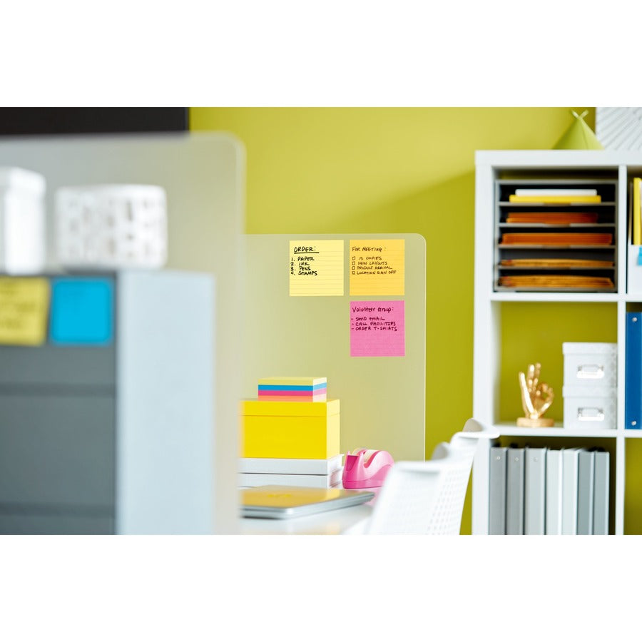Pads in Canary Yellow, Cabinet Pack, Note Ruled, 4" x 4", 90 Sheets/Pad, 12 Pads/Pack