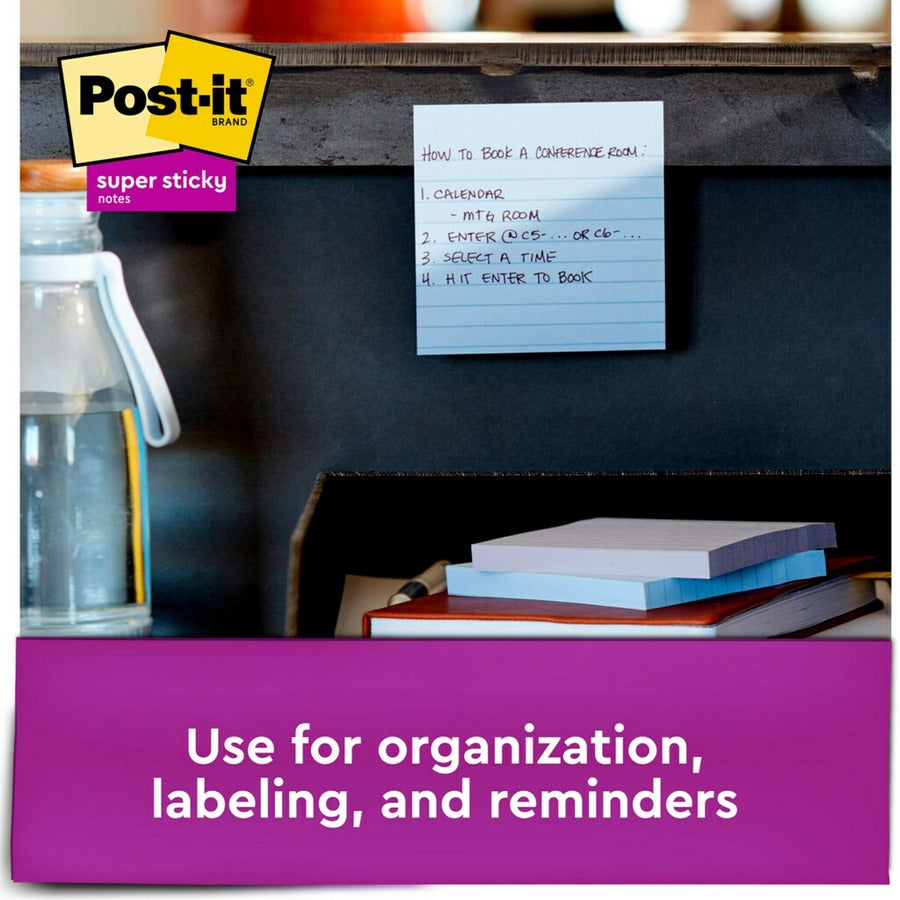 Recycled Notes in Oasis Collection Colors, Note Ruled, 4 x 4, 90 Sheets/Pad, 6 Pads/Pack