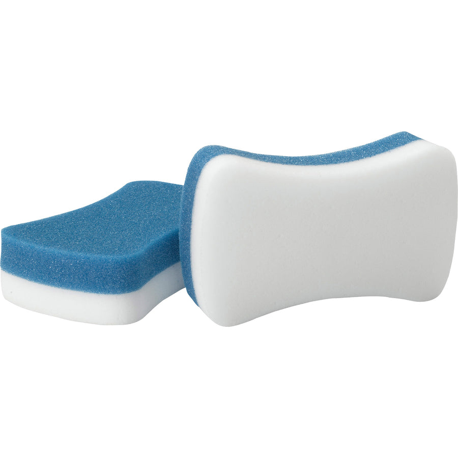 3M Whiteboard Erasers - White, Blue - 5" Width x 3" Height x - 2 / Pack - 
