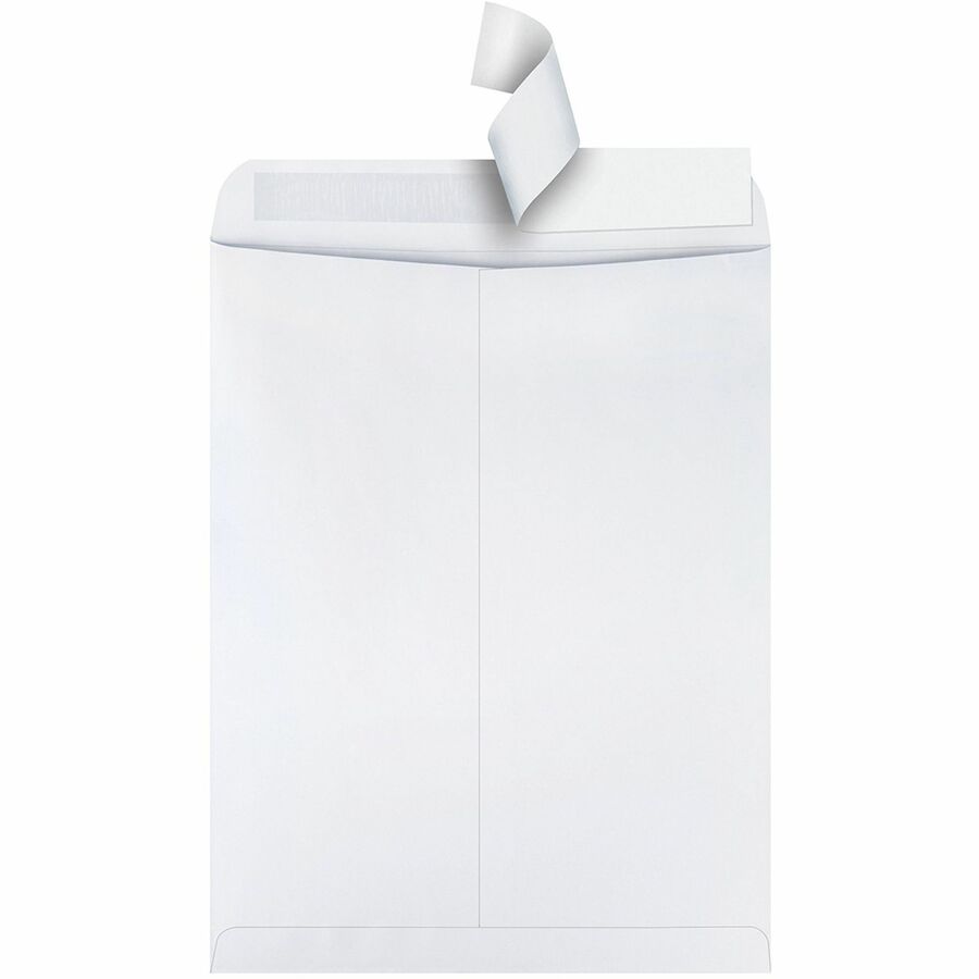 Redi-Strip Catalog Envelope, #15 1/2, Cheese Blade Flap, Redi-Strip Adhesive Closure, 12 x 15.5, White, 100/Box