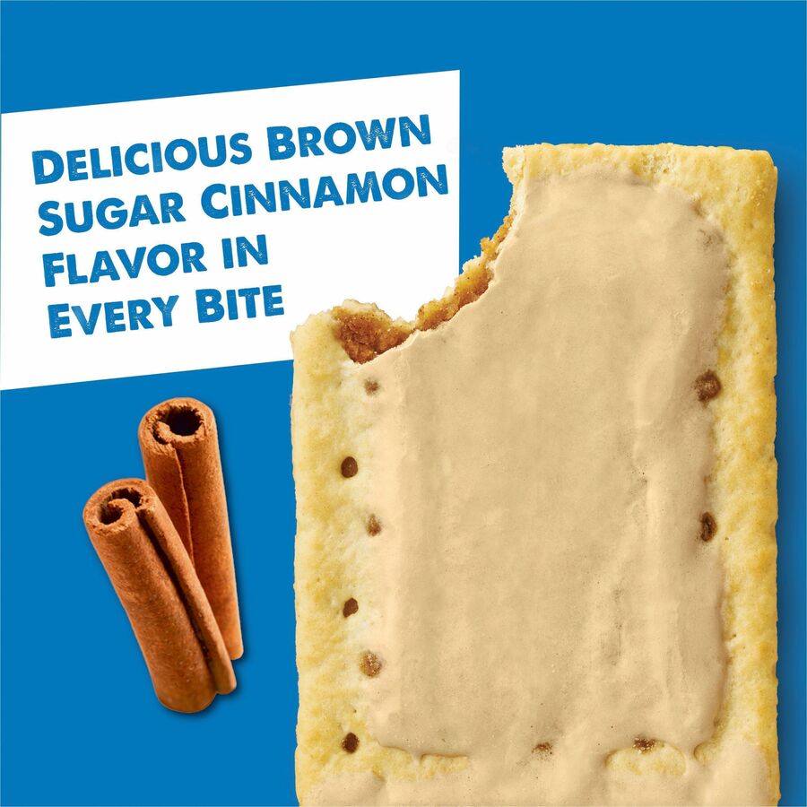 Pop-Tarts Frosted Brown Sugar Cinnamon - Cinnamon, Brown Sugar, Frosted Brown Sugar Cinnamon - 1 - 1.27 lb - 12 / Box