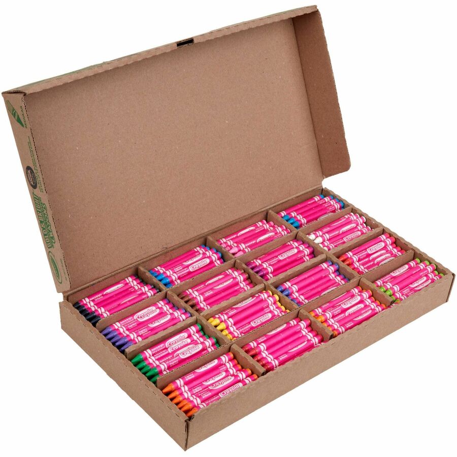 Crayola 16-Color Construction Paper Crayon Classpack - Classroom - 400 / Box - Multicolor