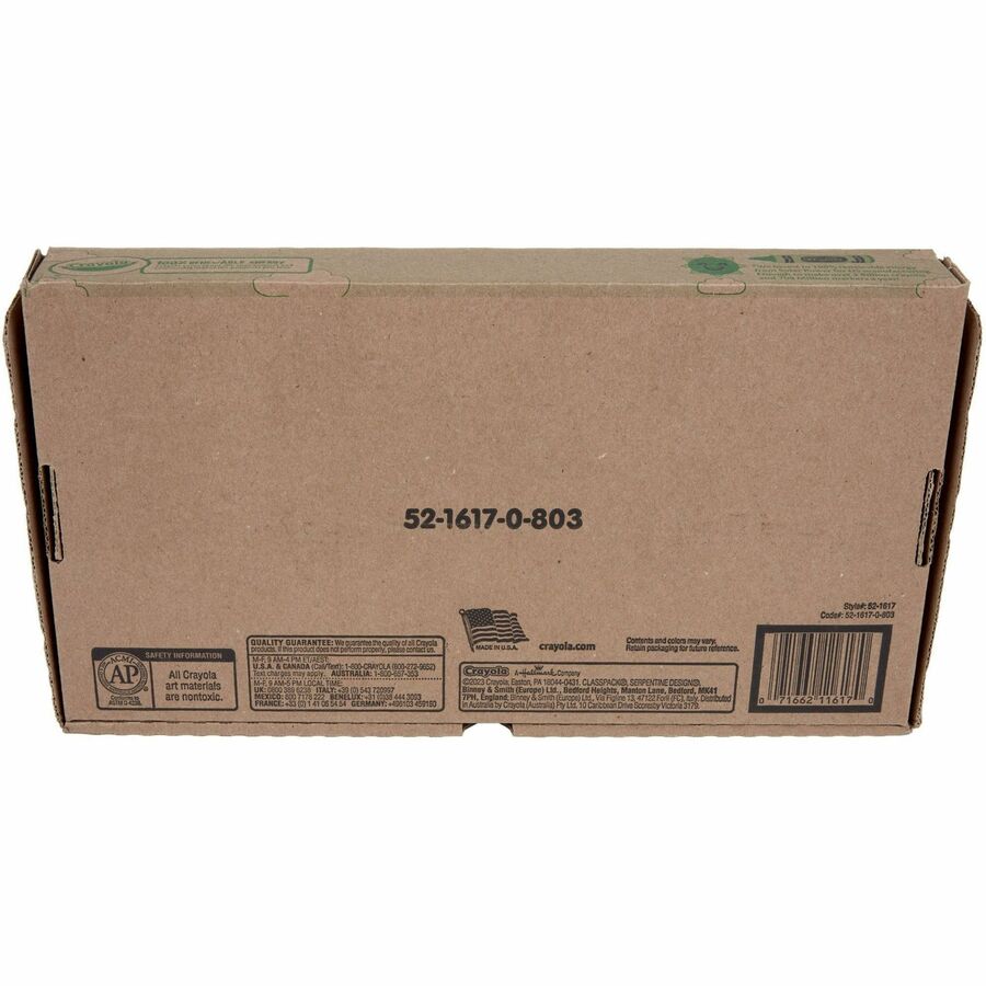 Crayola 16-Color Construction Paper Crayon Classpack - Classroom - 400 / Box - Multicolor