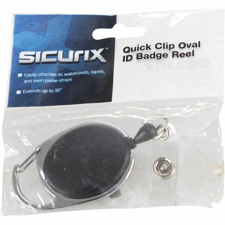 Baumgartens Quick Clip ID Card Reel, Sold as 1 Each