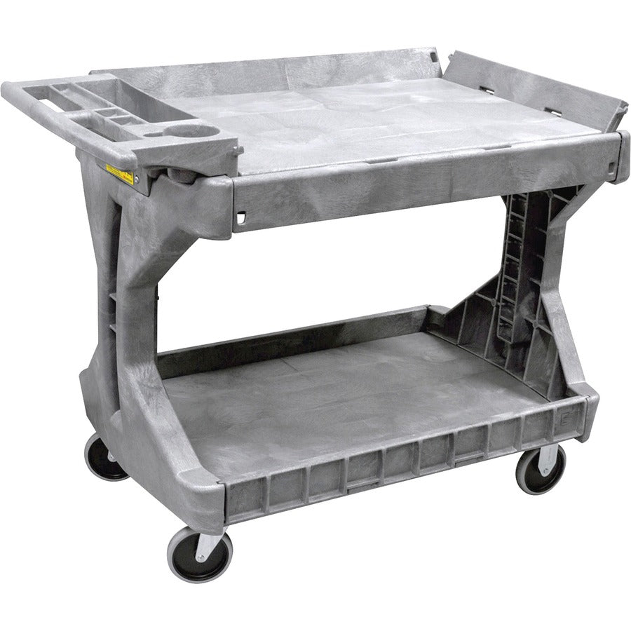Akro-Mils ProCart Utility Cart - 400 lb Capacity - Plastic Foam - x 45" Width x 24" Depth x 35" Height - Gray - 1 Each