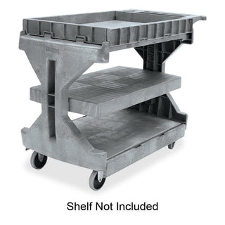 Akro-Mils ProCart Utility Cart - 400 lb Capacity - Plastic Foam - x 45" Width x 24" Depth x 35" Height - Gray - 1 Each