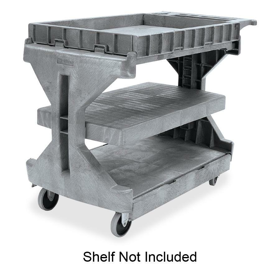 Akro-Mils ProCart Utility Cart - 400 lb Capacity - Plastic Foam - x 45" Width x 24" Depth x 35" Height - Gray - 1 Each
