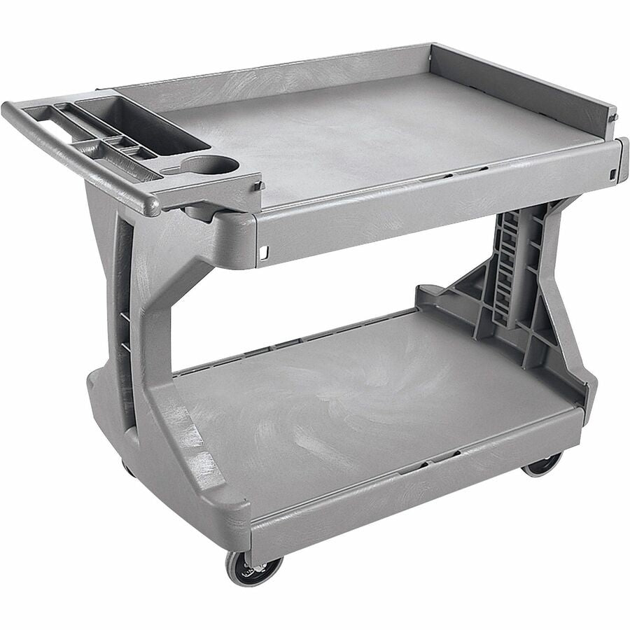 Akro-Mils ProCart Utility Cart - 400 lb Capacity - Plastic Foam - x 45" Width x 24" Depth x 35" Height - Gray - 1 Each
