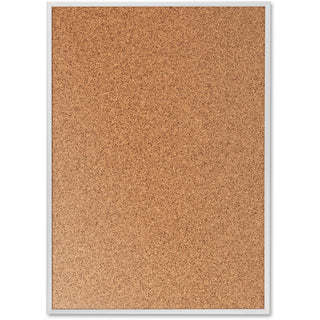 Quartet Classic Series Bulletin Board - 36" Height x 48" Width - Brown Natural Cork Surface - Heavy-gauge, Self-healing, Heavy Duty - Silver Aluminum Frame - 1 Each - 