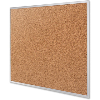 Classic Series Cork Bulletin Board, 96 x 48, Tan Surface, Silver Anodized Aluminum Frame