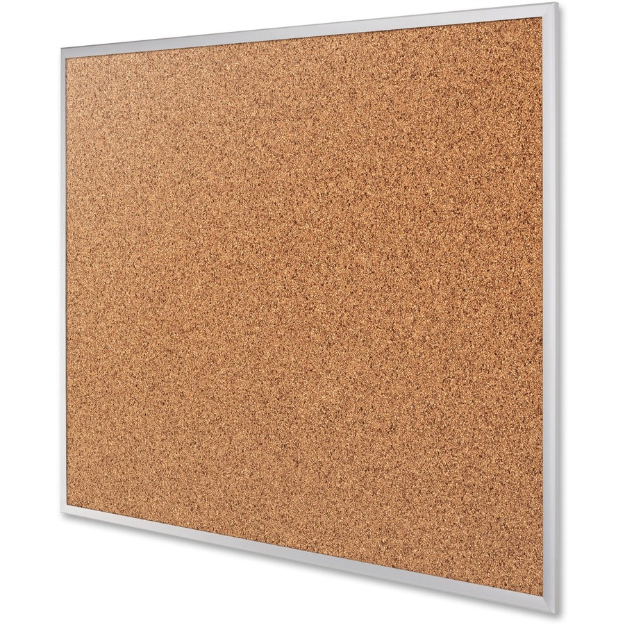 Classic Series Cork Bulletin Board, 96 x 48, Tan Surface, Silver Anodized Aluminum Frame