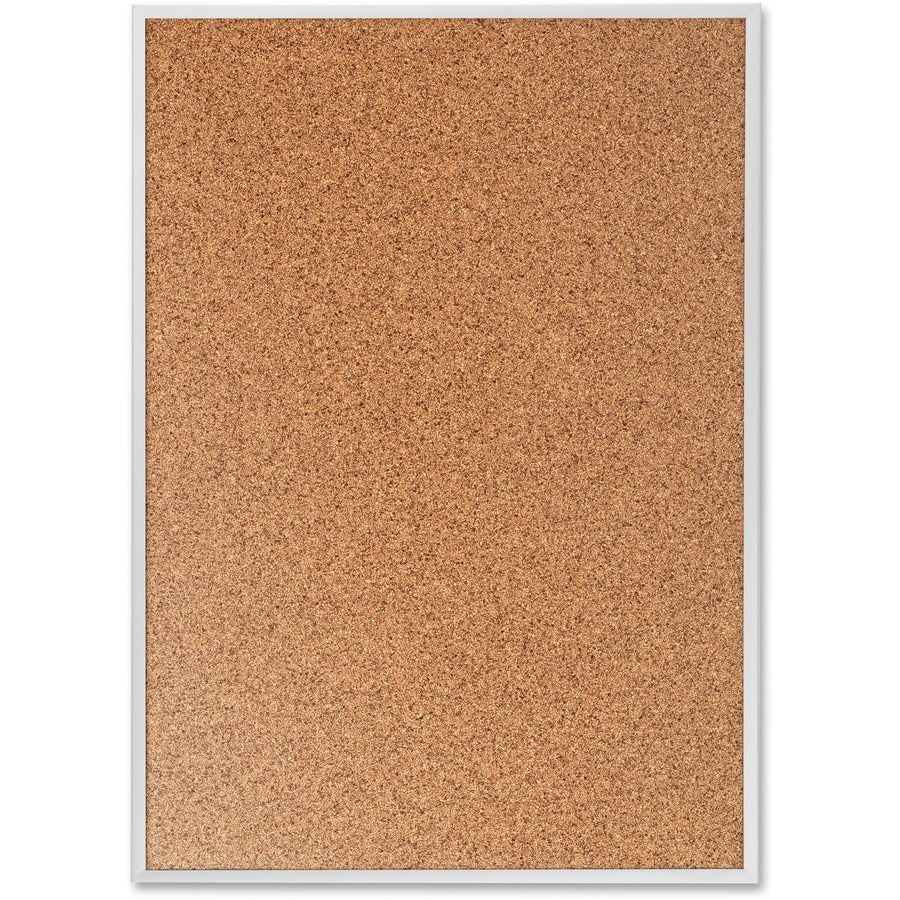 Classic Series Cork Bulletin Board, 96 x 48, Tan Surface, Silver Anodized Aluminum Frame
