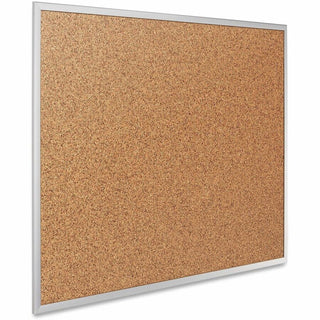 Classic Series Cork Bulletin Board, 96 x 48, Tan Surface, Silver Anodized Aluminum Frame