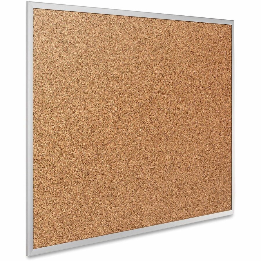 Classic Series Cork Bulletin Board, 96 x 48, Tan Surface, Silver Anodized Aluminum Frame