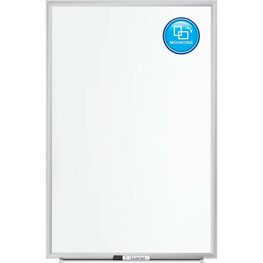 Classic Series Porcelain Magnetic Dry Erase Board, 48 x 36, White Surface, Silver Aluminum Frame