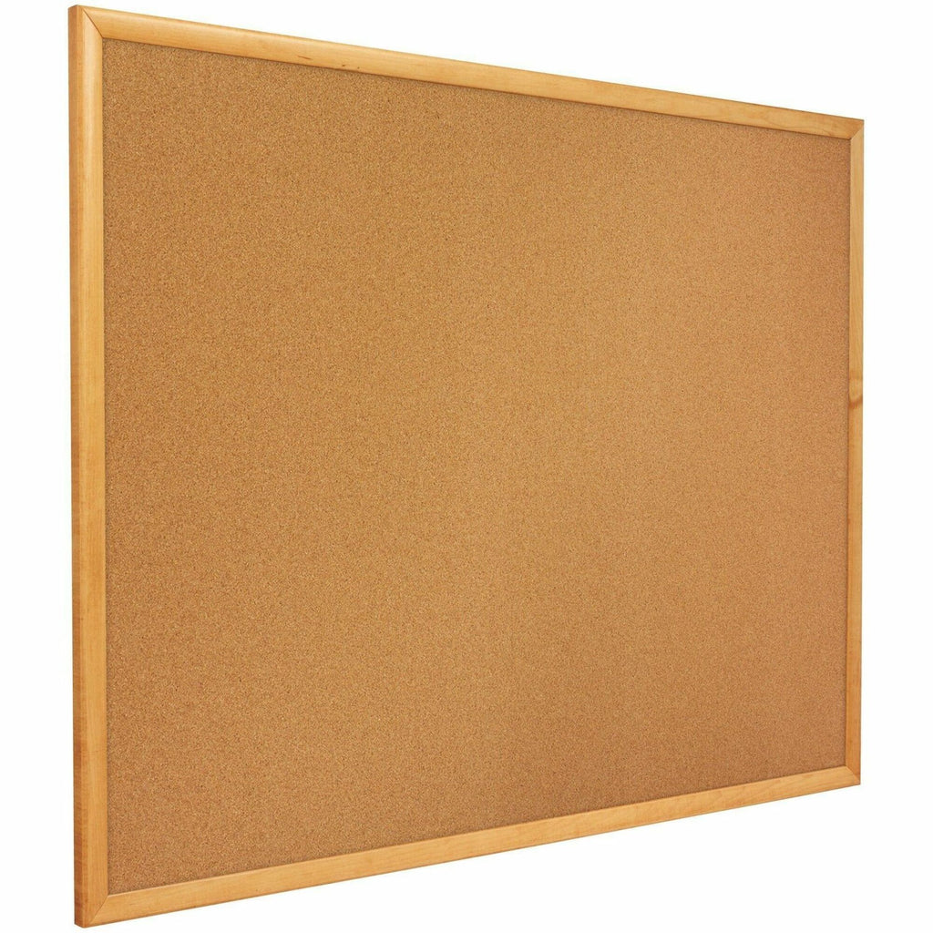 Classic Series Cork Bulletin Board, 36 x 24, Tan Surface, Oak Fiberboard Frame