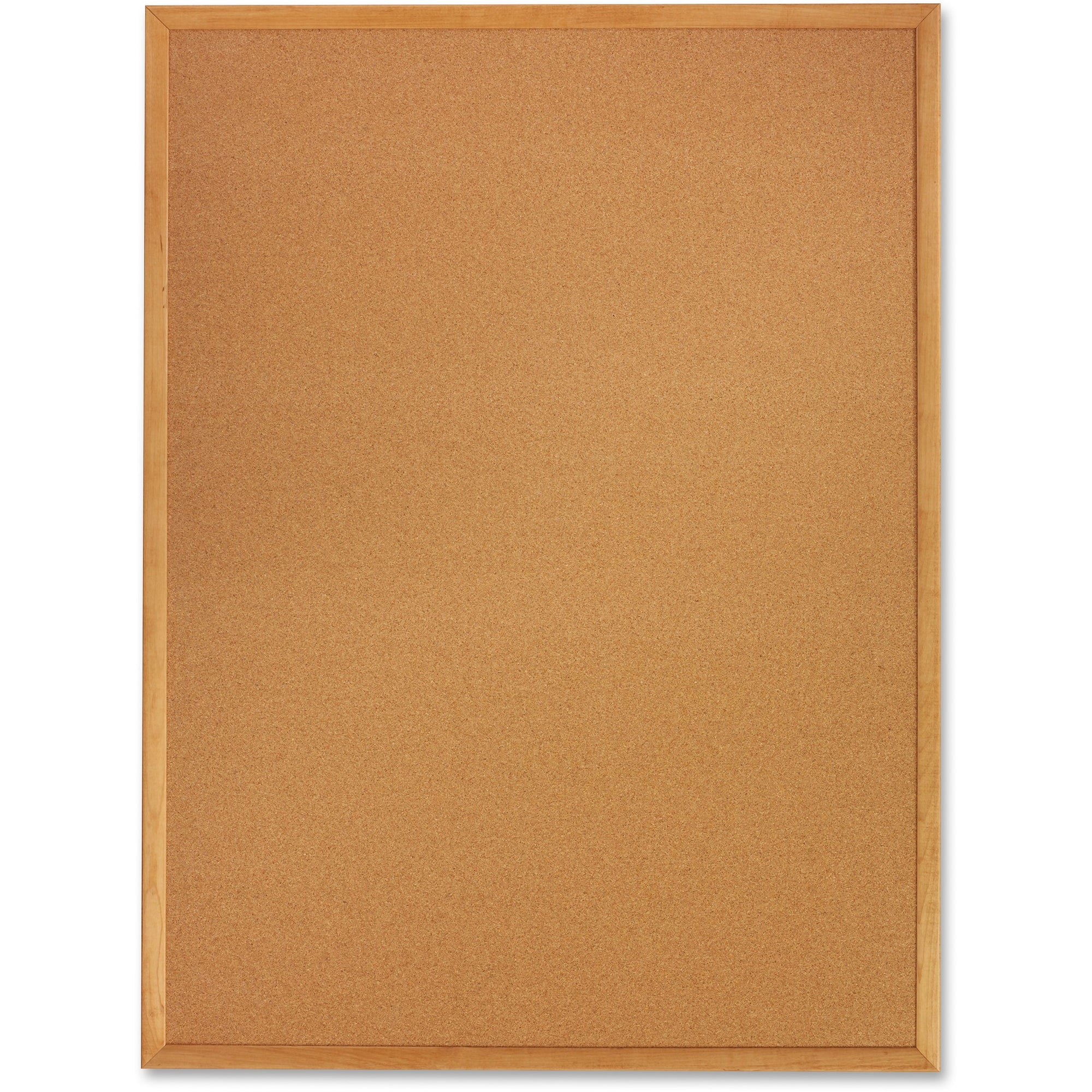 Quartet Classic Series Cork Bulletin Board - 48" Height x 72" Width - Brown Natural Cork Surface - Self-healing, Flexible, Durable - Oak Frame - 1 Each - 