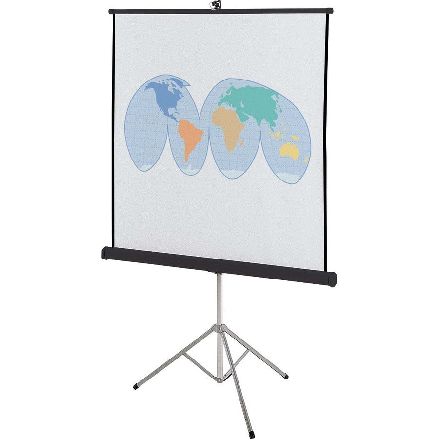 Portable Tripod Projection Screen, 60 x 60, White Matte Finish