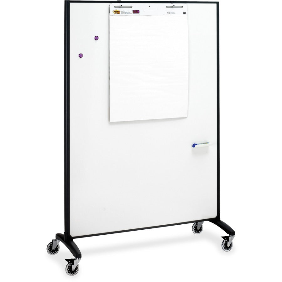 quartet-motion-room-divider-48-4-ft-width-x-72-6-ft-height-white-porcelain-surface-graphite-metal-frame-magnetic-1-each_qrt6640mb - 8