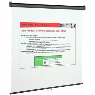 Quartet Manual Projection Screen - 1:1 - Matte White - 96" x 96" - Wall Mount, Ceiling Mount