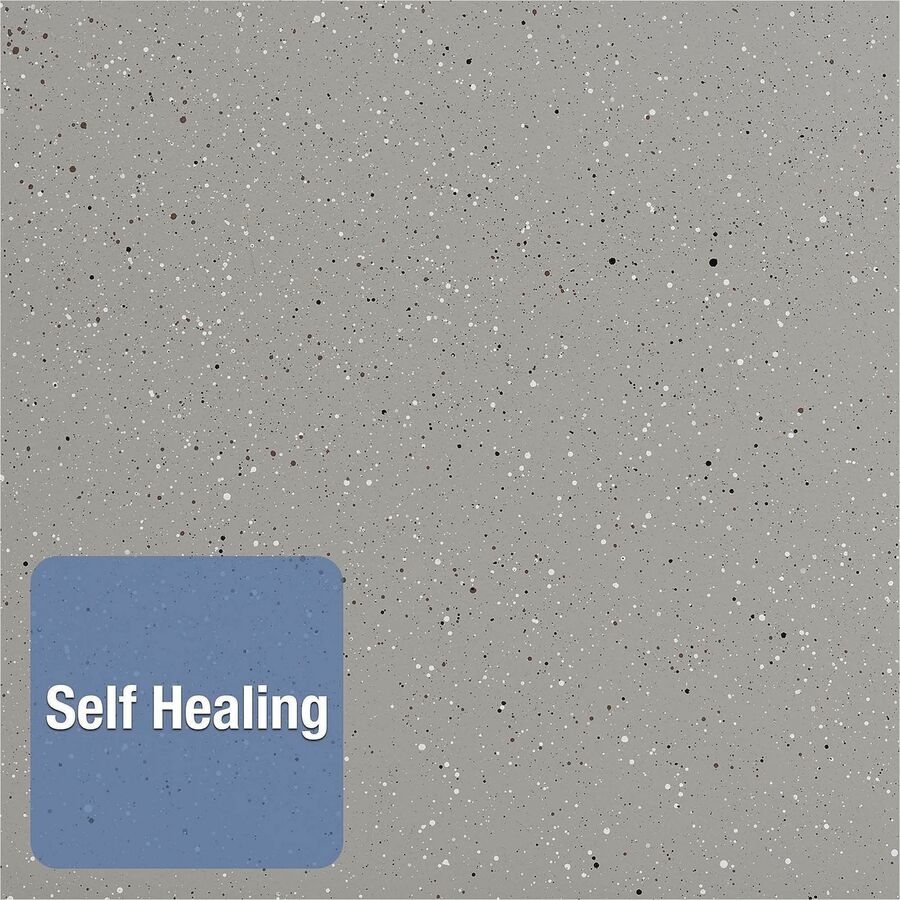 Contour Granite Board, 48 x 36, Granite Gray Surface, Black Plastic Frame