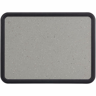 Contour Granite Board, 48 x 36, Granite Gray Surface, Black Plastic Frame