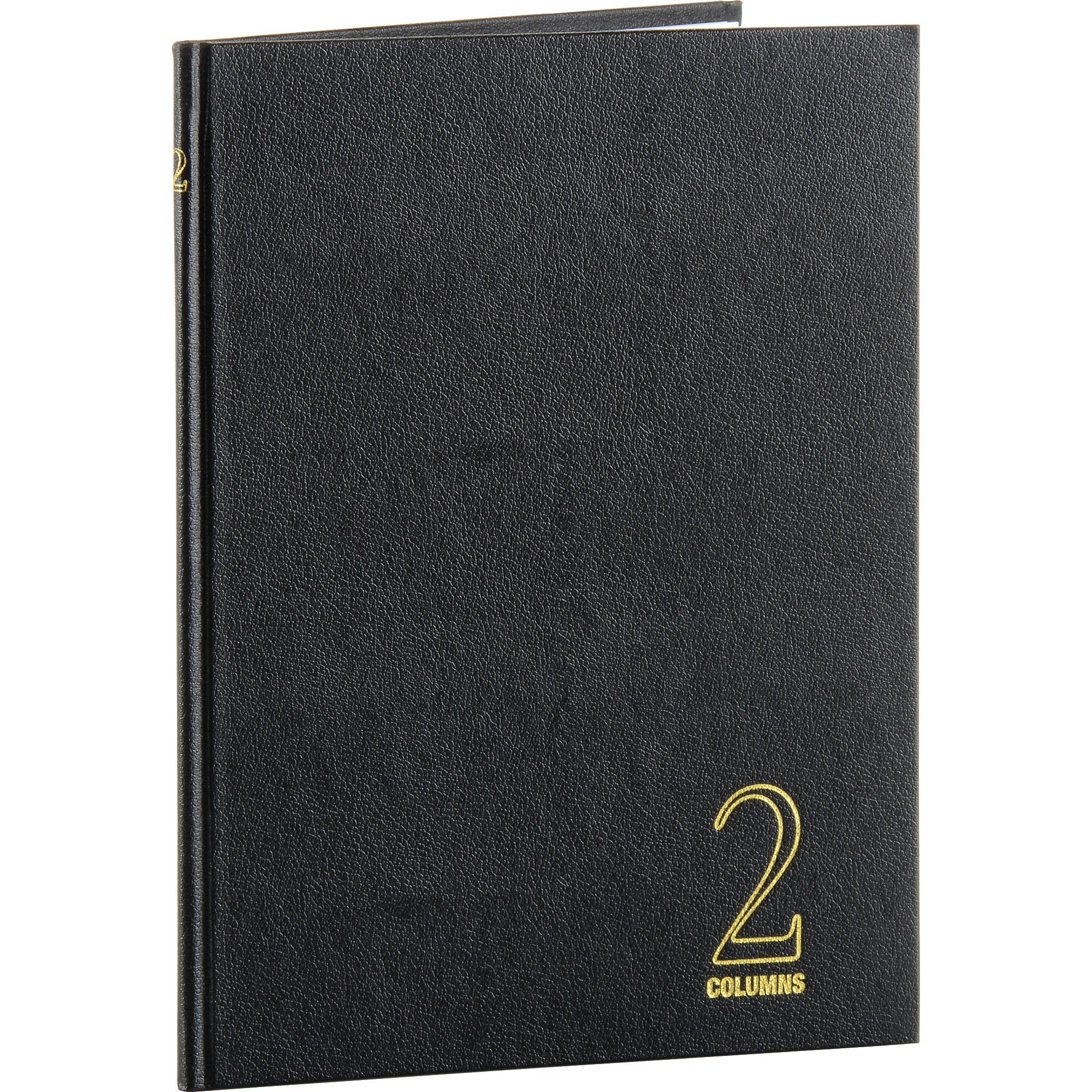 Wilson Jones 74100 2-Column Account Book - 40 Sheet(s) - Sewn Bound - 7" x 9.25" Form Size - 9.50" x 7" Sheet Size - 2 Columns per Sheet - White Sheet(s) - Red, Blue Print Color - Black, Gold Cover - 1 Each - 