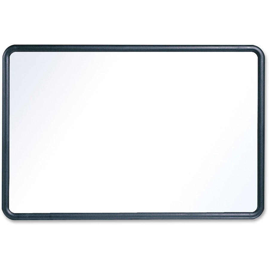 Quartet Contour Whiteboard - 36" (3 ft) Width x 24" (2 ft) Height - White Melamine Surface - Black Plastic Frame - Rectangle - Horizontal/Vertical - 1 Each - 