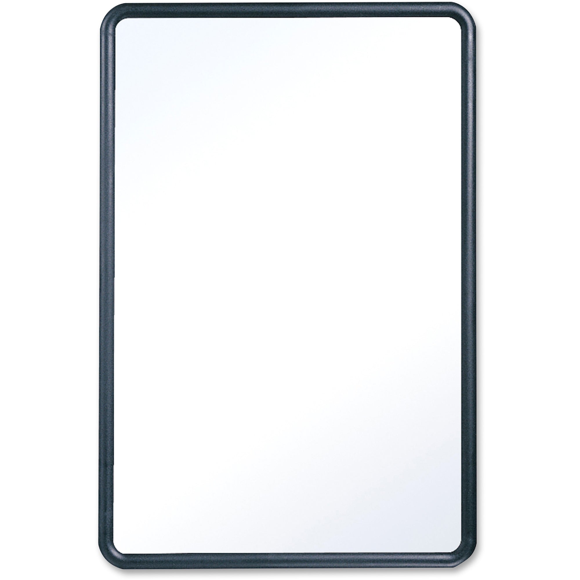 Quartet Contour Whiteboard - 36" (3 ft) Width x 24" (2 ft) Height - White Melamine Surface - Black Plastic Frame - Rectangle - Horizontal/Vertical - 1 Each - 