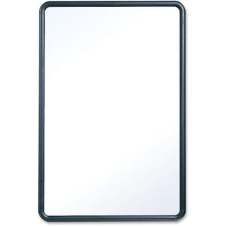 Quartet Contour Whiteboard - 36" (3 ft) Width x 24" (2 ft) Height - White Melamine Surface - Black Plastic Frame - Rectangle - Horizontal/Vertical - 1 Each - 