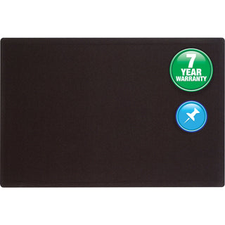 Oval Office Fabric Board, 48 x 36, Black Surface