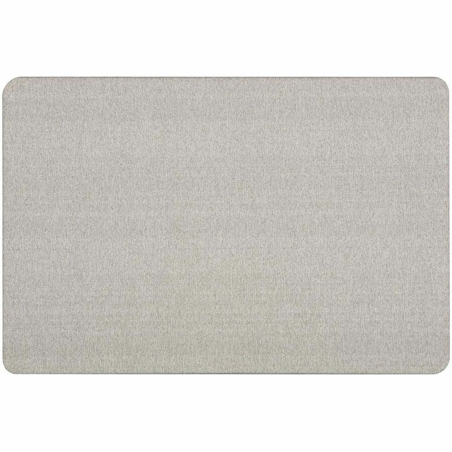 Oval Office Fabric Board, 48 x 36, Gray Surface