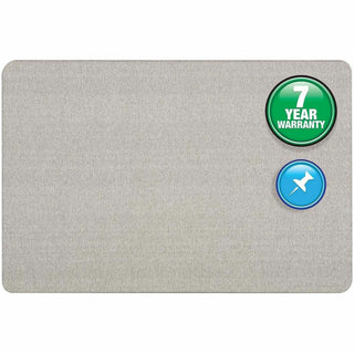 Oval Office Fabric Board, 48 x 36, Gray Surface