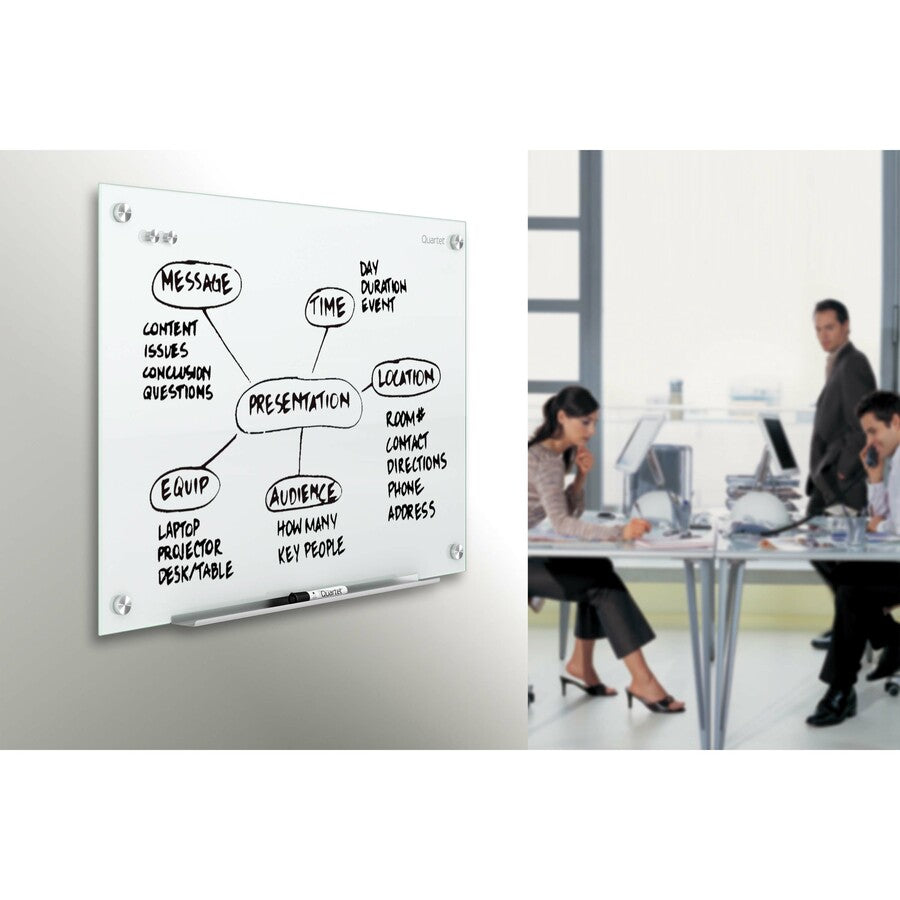 Quartet Prestige Bulletin Board - 48" Height x 72" Width - Brown Cork Surface - Self-healing, Durable - Graphite Frame - 1 Each