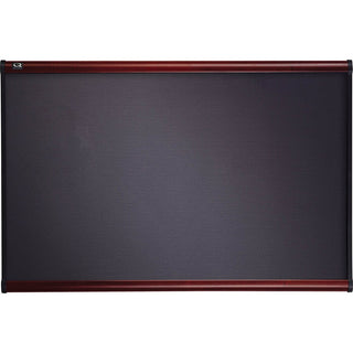 Prestige Colored Cork Bulletin Board, 72 x 48, Brown Surface, Light Cherry Fiberboard/Plastic Frame