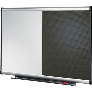 Quartet Prestige Combination Board - 36" (3 ft) Width x 24" (2 ft) Height - Black Foam Surface - Silver Aluminum Frame - Horizontal - 1 Each