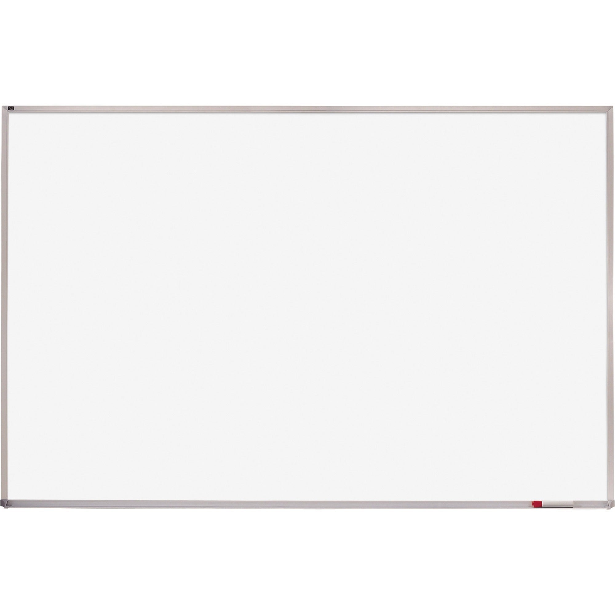 Quartet Whiteboard - 48" (4 ft) Width x 72" (6 ft) Height - White Melamine Surface - Silver Aluminum Frame - Horizontal - 1 Each - 