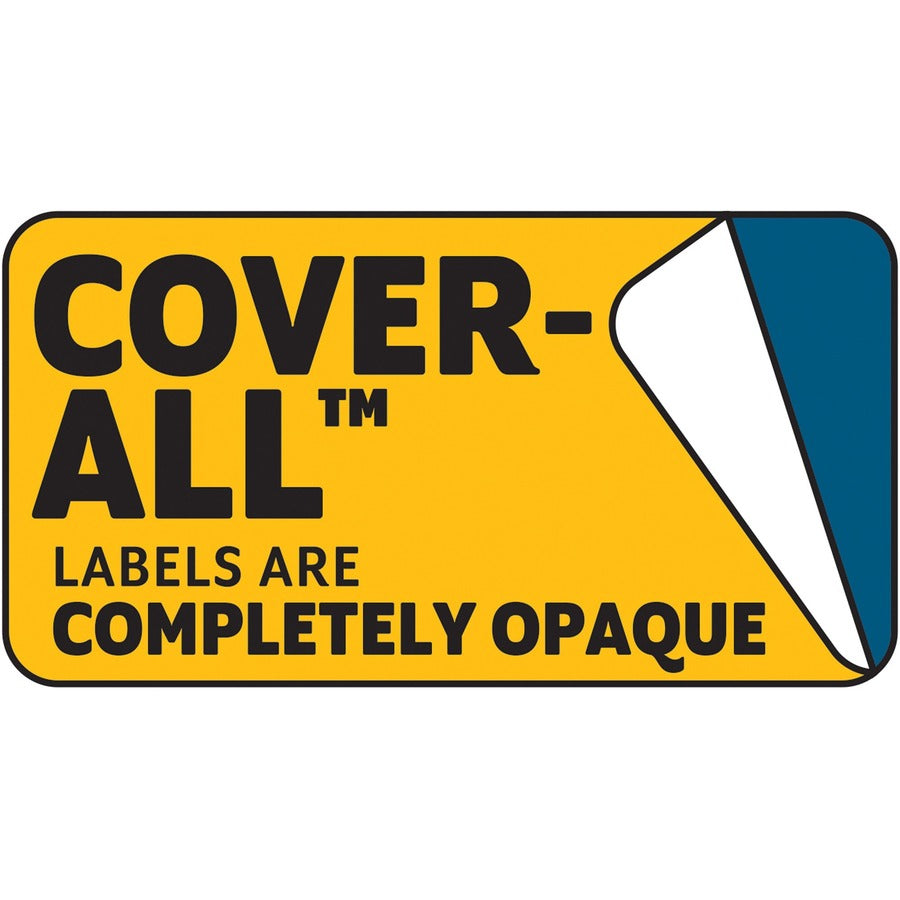 Cover-All Opaque Laser/Inkjet Shipping Labels, Full-Sheet Format, Inkjet/Laser Printers, 8.5 x 11, White, 100/Box